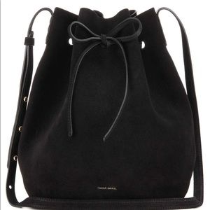Mansur Gavriel mini bucket bag - black suede NWT
